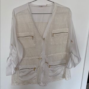 Calvin Klein zip front